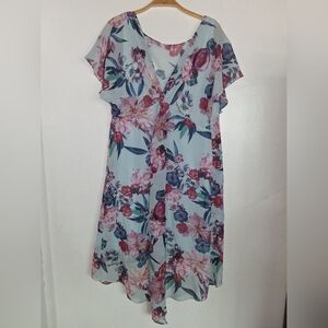 Adrianna Papell Multicolor Floral Dress